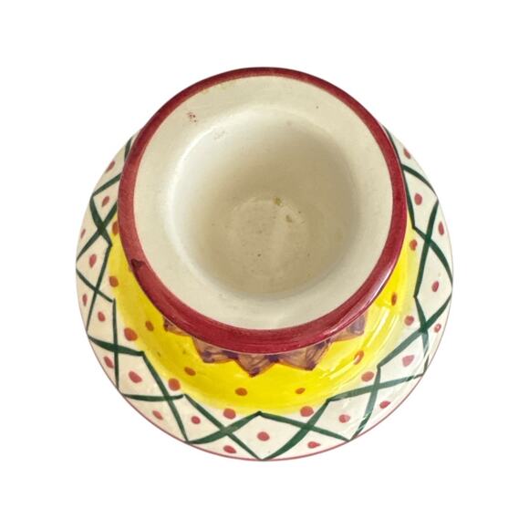 Colorful Boho Unique 3” Tall Candle Holder - Picture 2 of 7